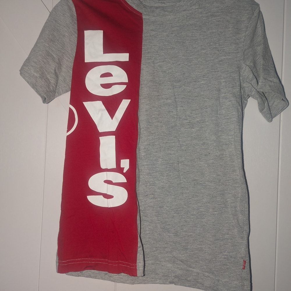 Levi's Kids Red and Gray Short Sleeve Tee